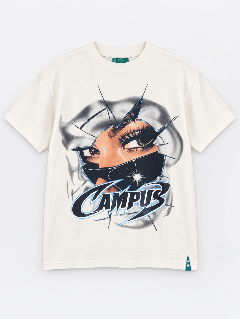 Campus Goods Saints Sinners Graphic T-Shirt Mens S White Cotton NWT